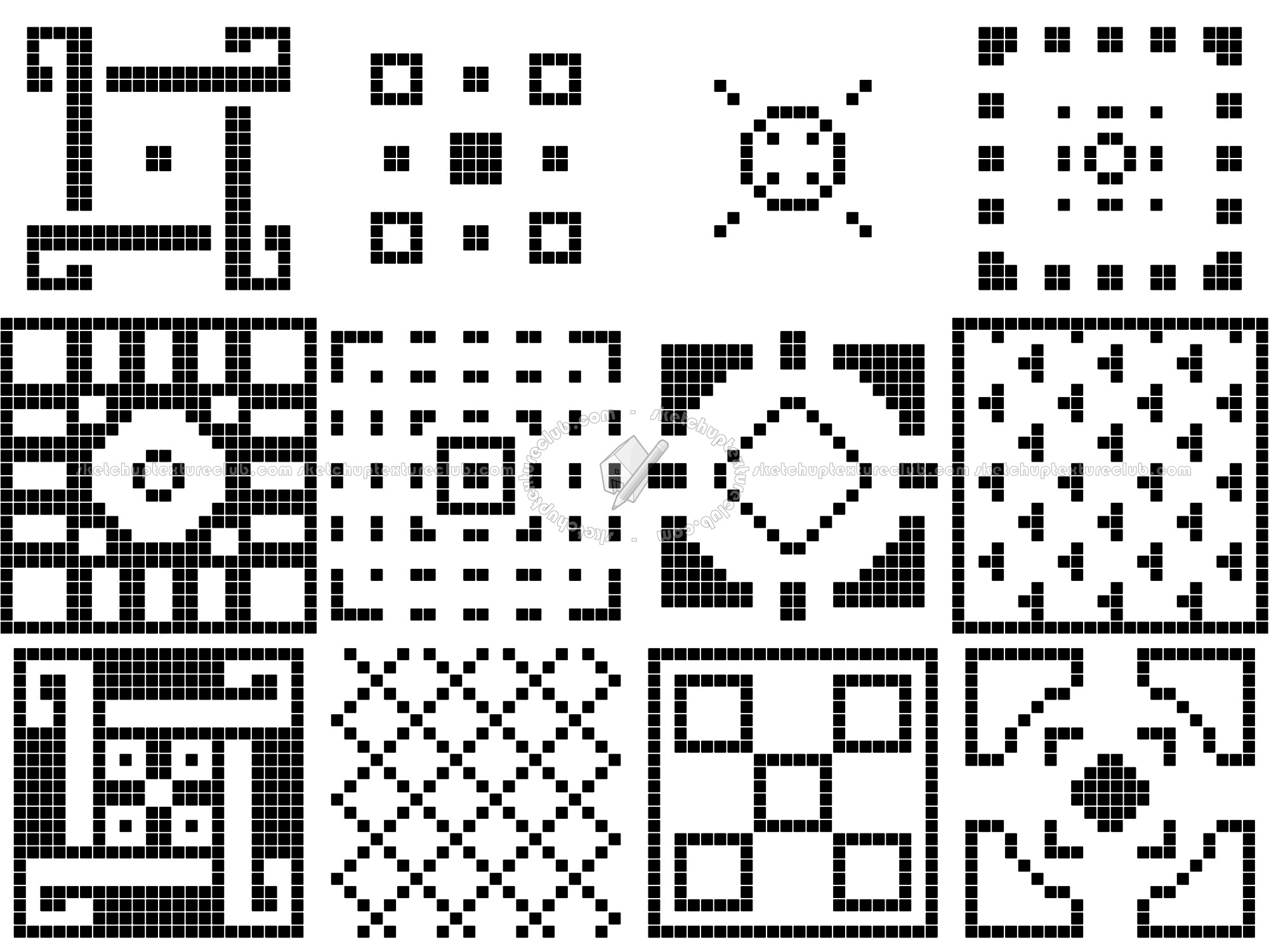 Textures   -   ARCHITECTURE   -   TILES INTERIOR   -   Mosaico   -   Classic format   -   Patterned  - Mosaico cm90x120 patterned tiles texture seamless 15042 - Mask