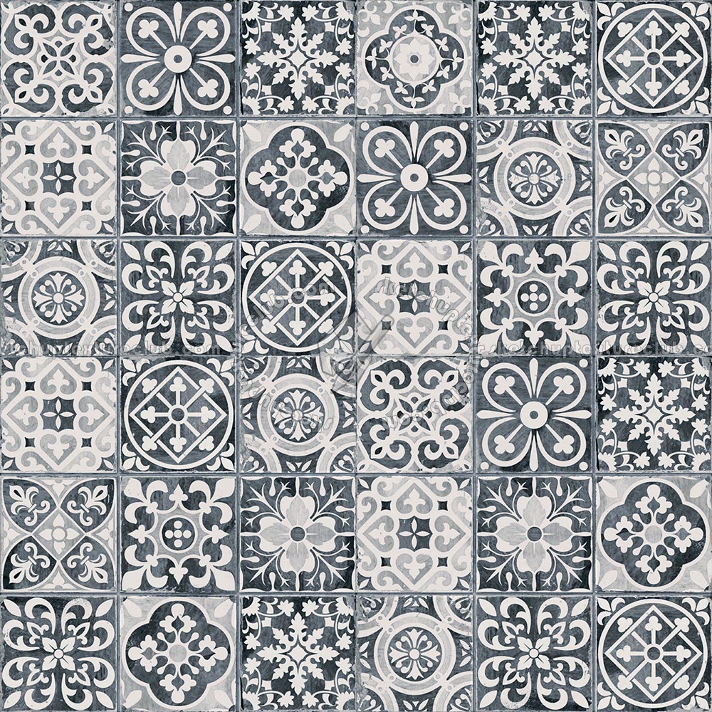 Patchwork tile texture  seamless 16604