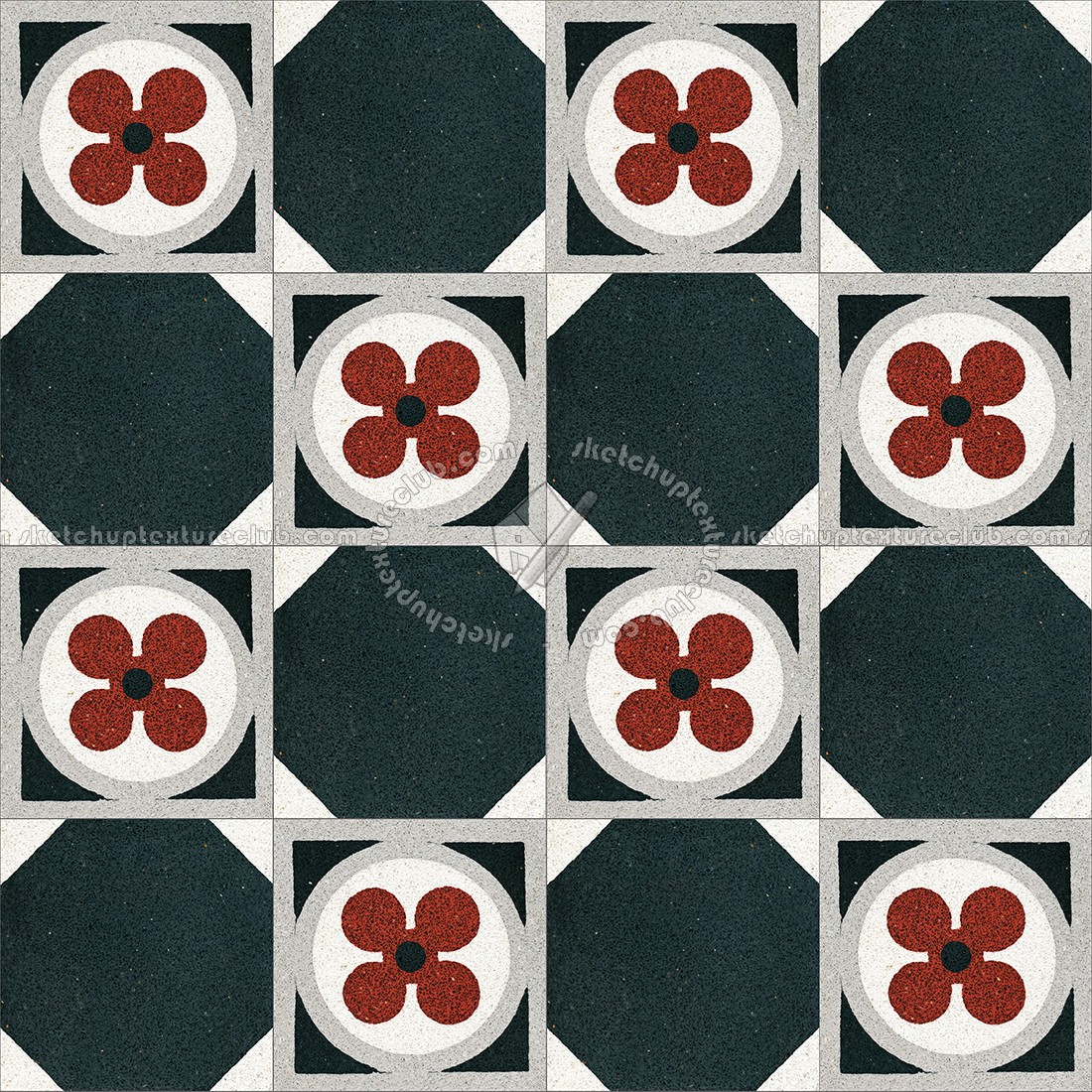 Textures   -   ARCHITECTURE   -   TILES INTERIOR   -   Cement - Encaustic   -   Cement  - Cement concrete tile texture seamless 13333 (seamless)