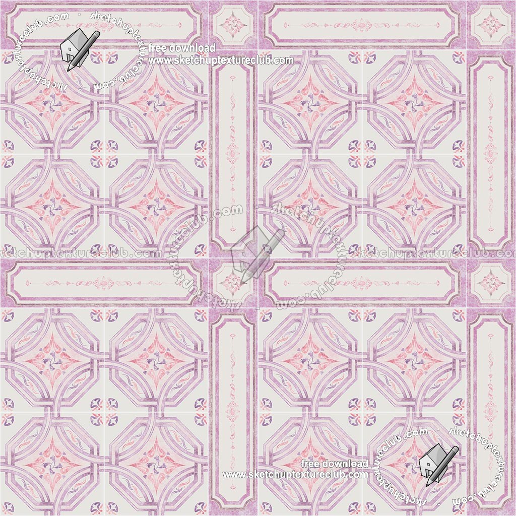 Textures   -   ARCHITECTURE   -   TILES INTERIOR   -   Ornate tiles   -   Geometric patterns  - Ceramic floor tile geometric patterns texture seamless 18876 (seamless)