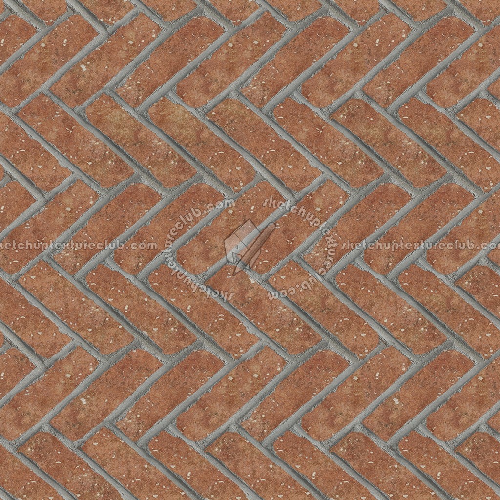 Textures   -   ARCHITECTURE   -   PAVING OUTDOOR   -   Terracotta   -   Herringbone  - Cotto paving herringbone outdoor texture seamless 06743 (seamless)