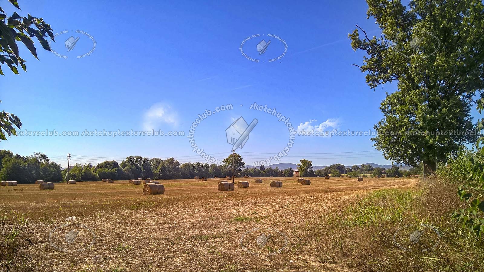 Textures   -   BACKGROUNDS &amp; LANDSCAPES   -   NATURE   -   Countrysides &amp; Hills  - Countryside landscape with hay rolls 17511
