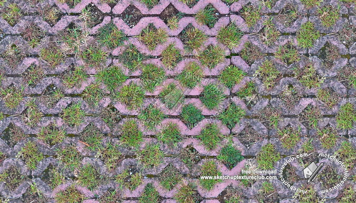 Textures - ARCHITECTURE - PAVING OUTDOOR - Parks Paving - Damaged bricks park paving texture seamless 18680 (seamless)