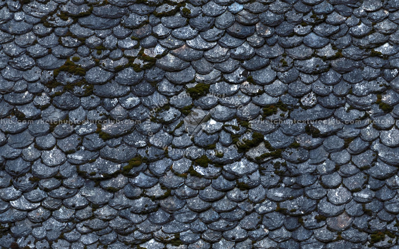 Textures   -   ARCHITECTURE   -   ROOFINGS   -   Slate roofs  - Damaged slate roofing texture seamless 03912 (seamless)