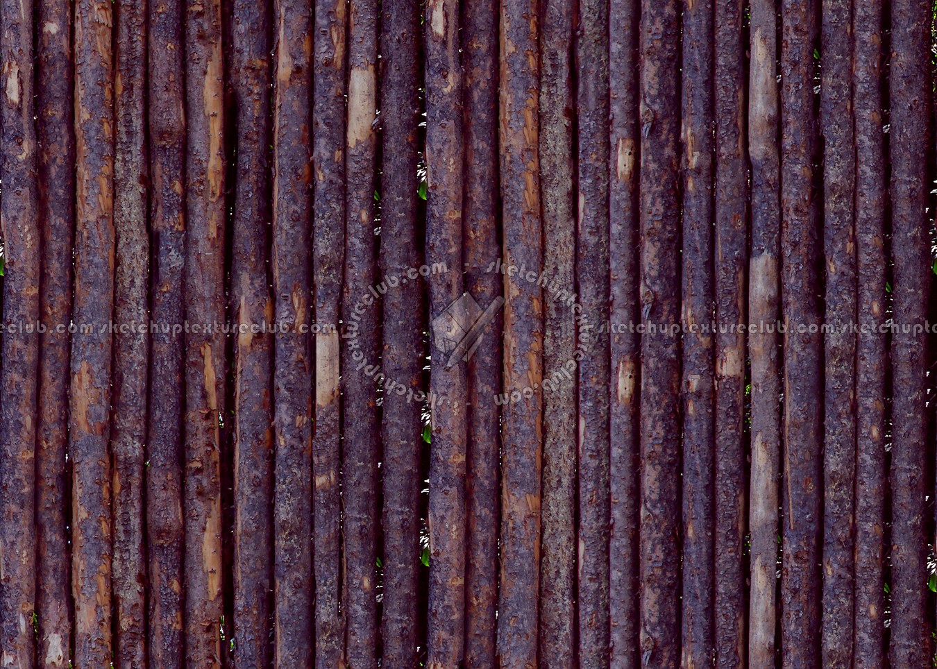 Textures   -   ARCHITECTURE   -   WOOD PLANKS   -   Wood fence  - Fence trunks wood texture seamless 09397 (seamless)