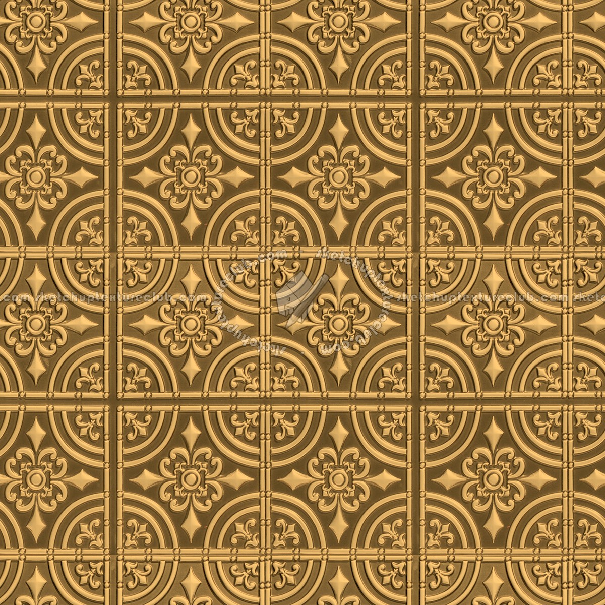 Textures   -   MATERIALS   -   METALS   -   Panels  - Gold metal panel texture seamless 10408 (seamless)