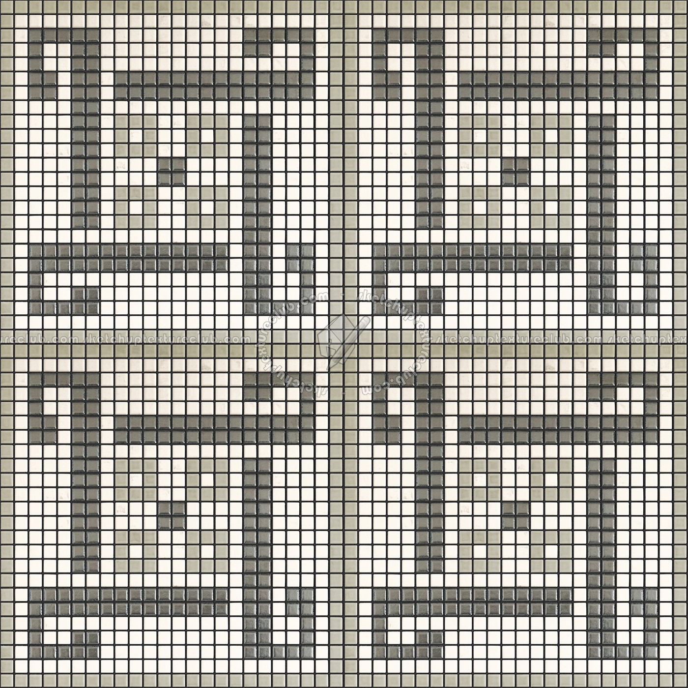 Textures - ARCHITECTURE - TILES INTERIOR - Mosaico - Classic format - Patterned - Mosaico patterned tiles texture seamless 15043 (seamless)