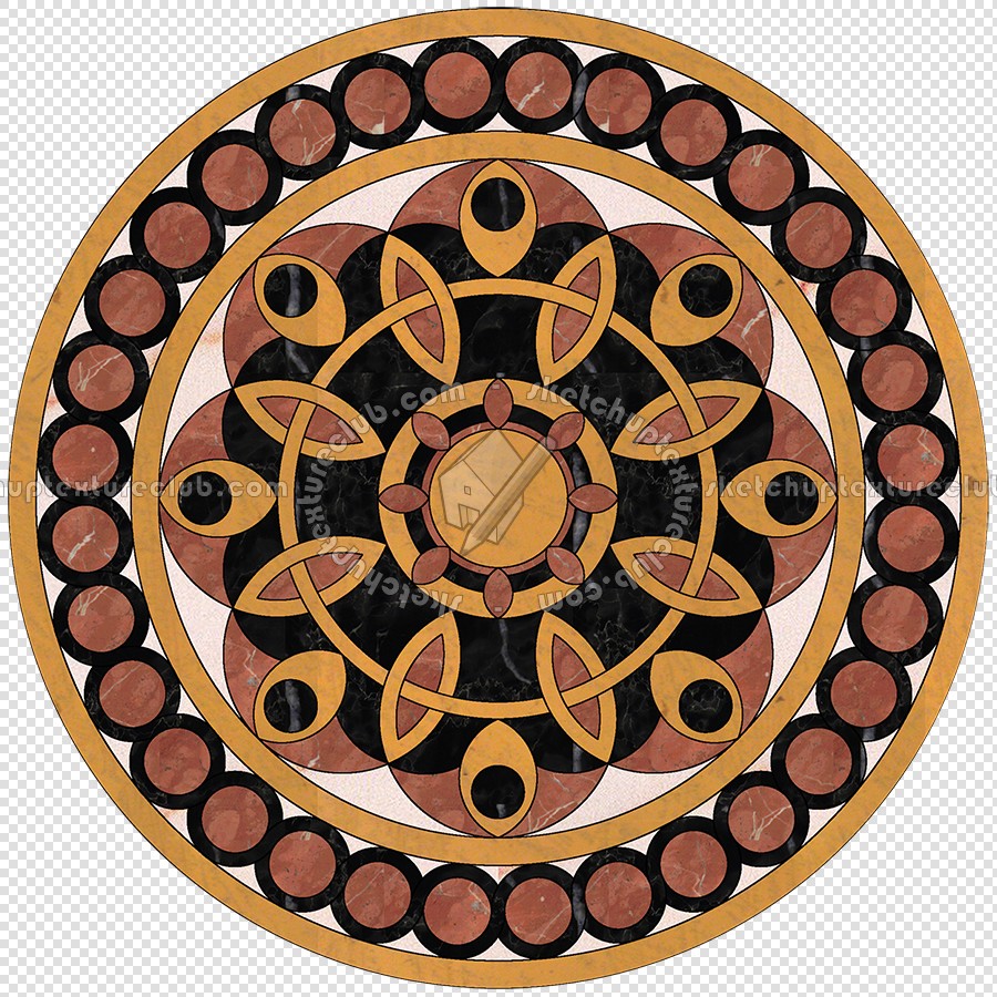 Textures - ARCHITECTURE - TILES INTERIOR - Water Jet - Medallions - Water jet medallion texture seamless 16355 (seamless)