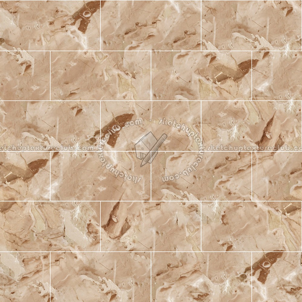 Textures - ARCHITECTURE - TILES INTERIOR - Marble tiles - Cream - Breccia aurora marble tile texture seamless 14268 (seamless)