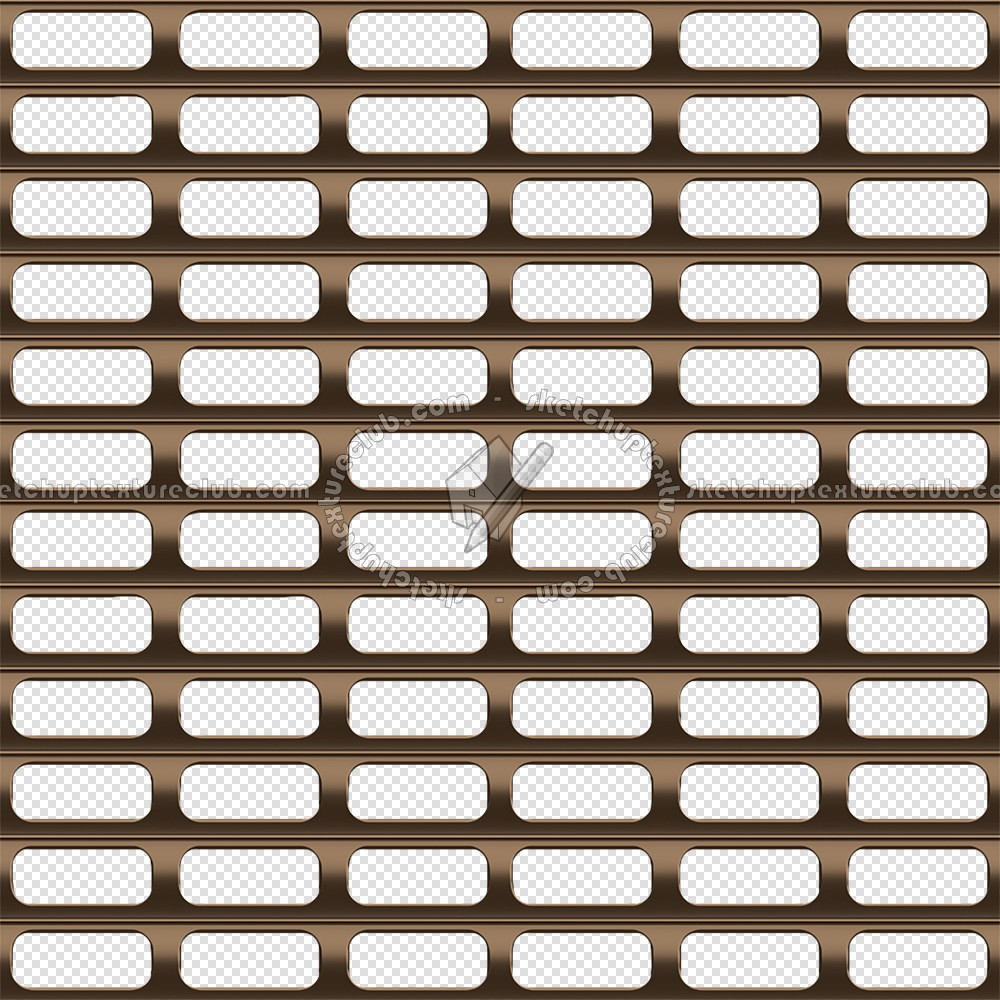 Textures   -   MATERIALS   -   METALS   -   Perforated  - Bronze perforated metal plate texture seamless 10491 (seamless)