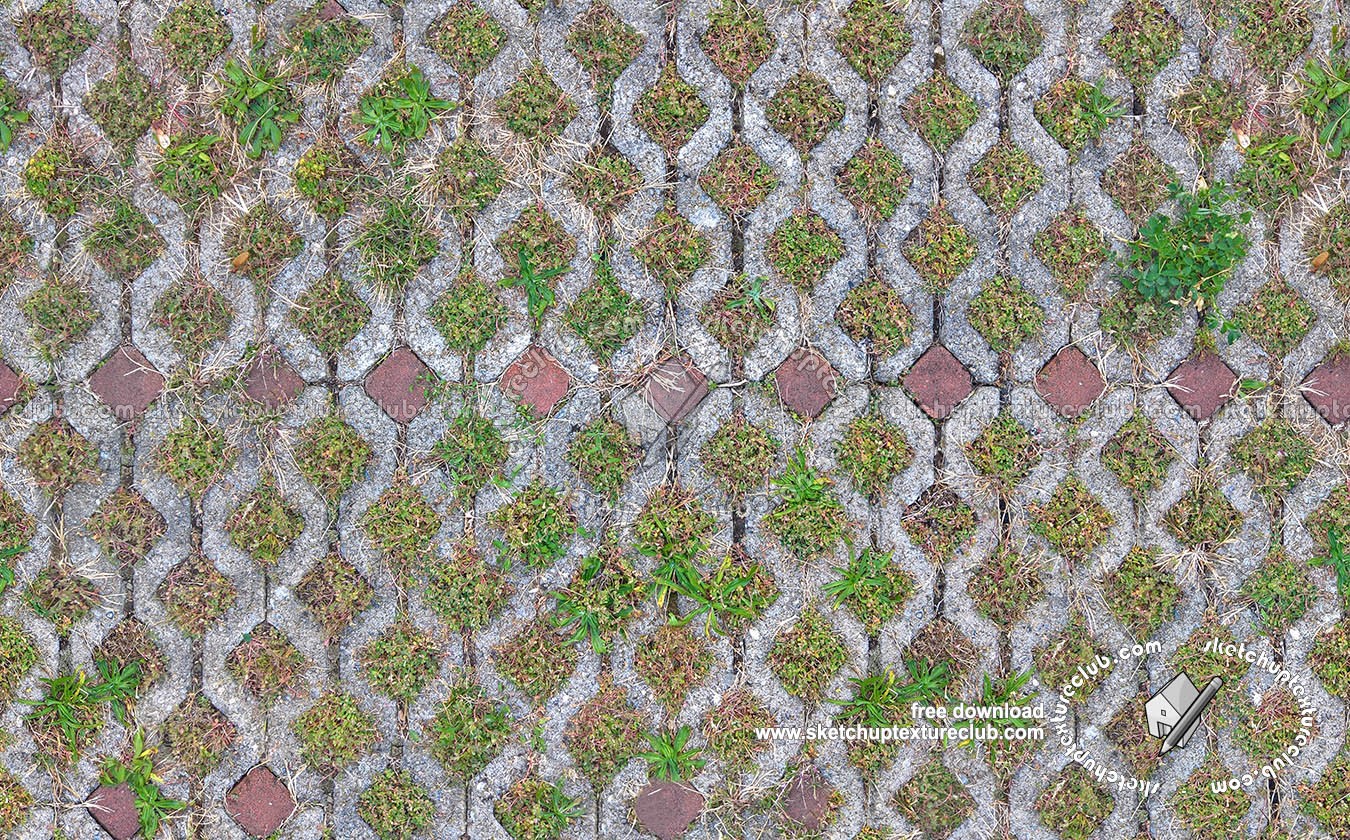 Textures   -   ARCHITECTURE   -   PAVING OUTDOOR   -   Parks Paving  - Damaged concrete park paving texture seamless 18681 (seamless)