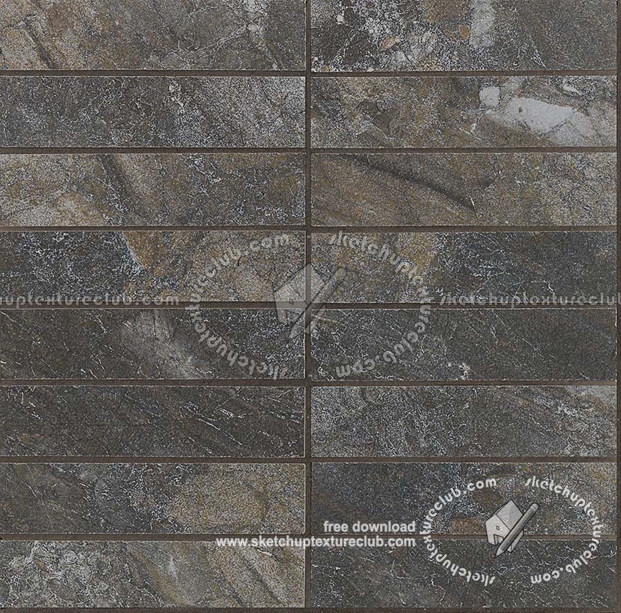 Textures - ARCHITECTURE - TILES INTERIOR - Marble tiles - coordinated themes - Mosaic black raw marble cm 30x30 texture seamless 18134 (seamless)