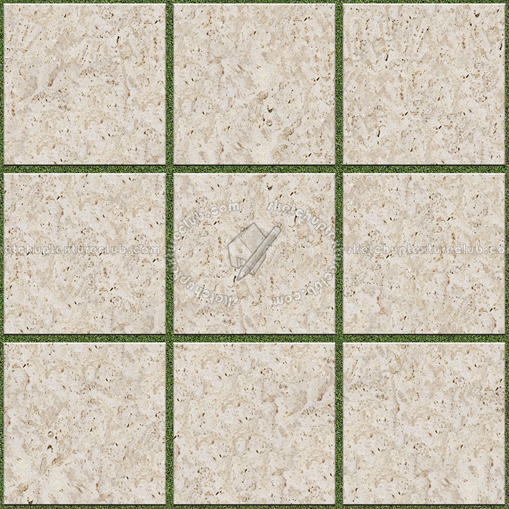 Textures - ARCHITECTURE - PAVING OUTDOOR - Marble - Roman travertine paving outdoor texture seamless 17046 (seamless)