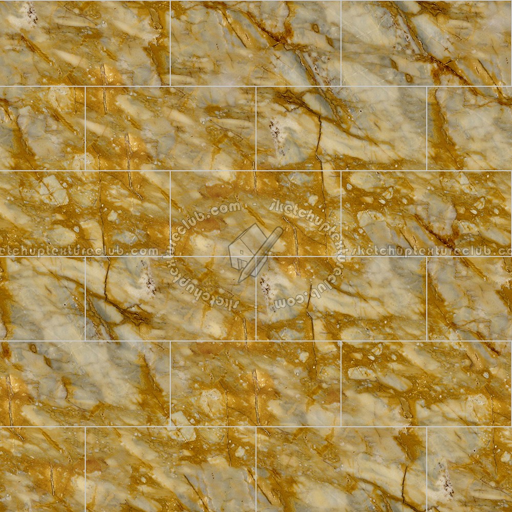 Textures - ARCHITECTURE - TILES INTERIOR - Marble tiles - Yellow - Siena yellow marble floor tile texture seamless 14913 (seamless)
