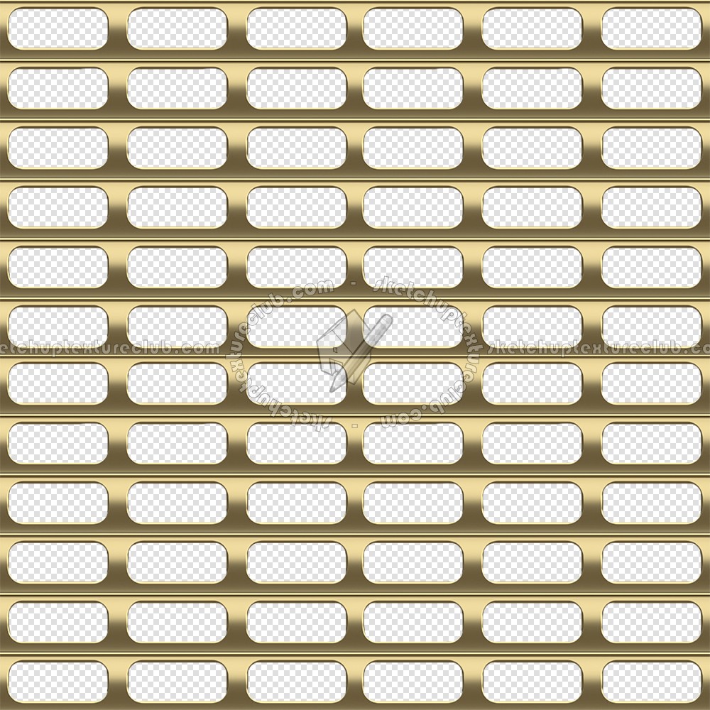 Textures   -   MATERIALS   -   METALS   -   Perforated  - Brass perforated metal plate texture seamless 10492 (seamless)