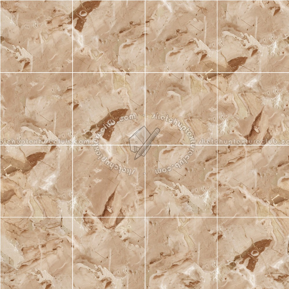 Textures - ARCHITECTURE - TILES INTERIOR - Marble tiles - Cream - Breccia aurora marble tile texture seamless 14269 (seamless)
