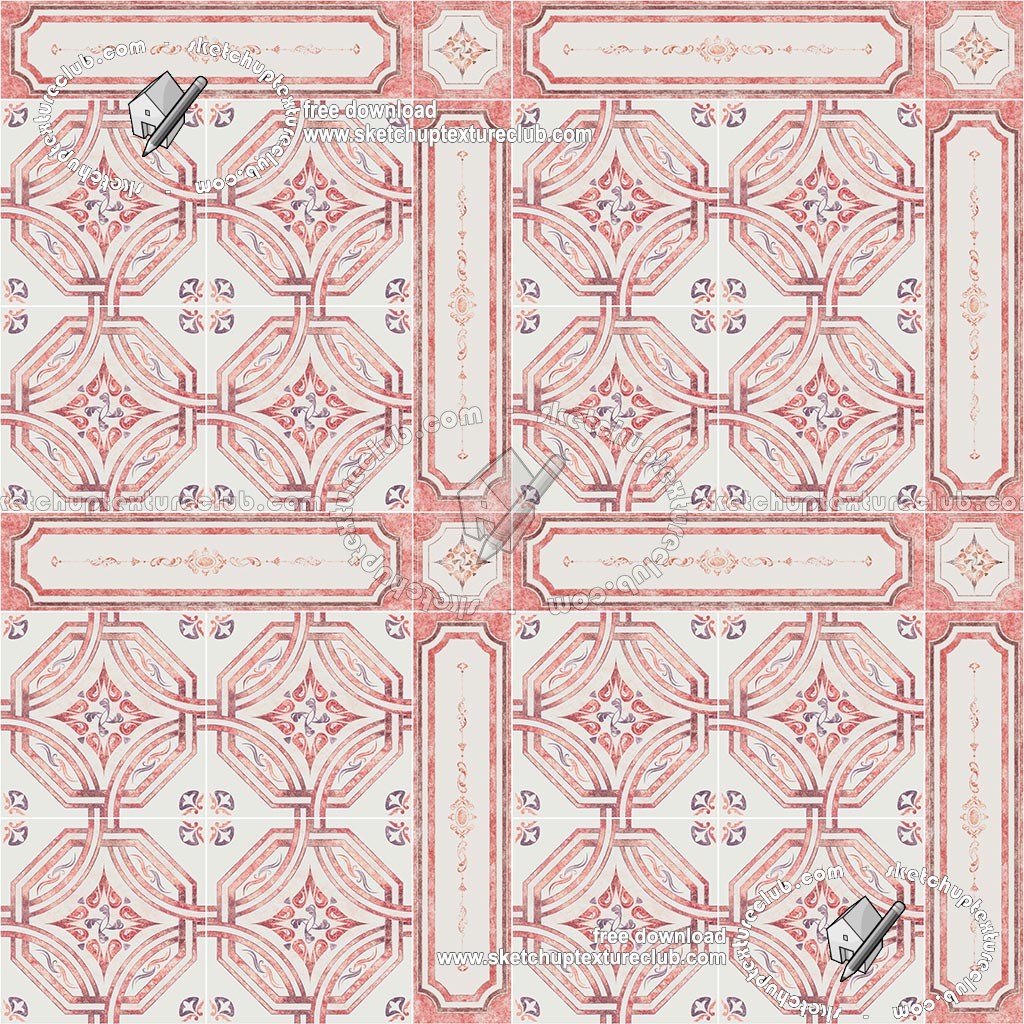 Textures   -   ARCHITECTURE   -   TILES INTERIOR   -   Ornate tiles   -   Geometric patterns  - Ceramic floor tile geometric patterns texture seamless 18878 (seamless)