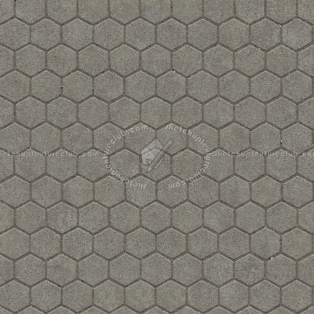 Textures   -   ARCHITECTURE   -   PAVING OUTDOOR   -   Hexagonal  - Concrete paving outdoor hexagonal texture seamless 06001 (seamless)