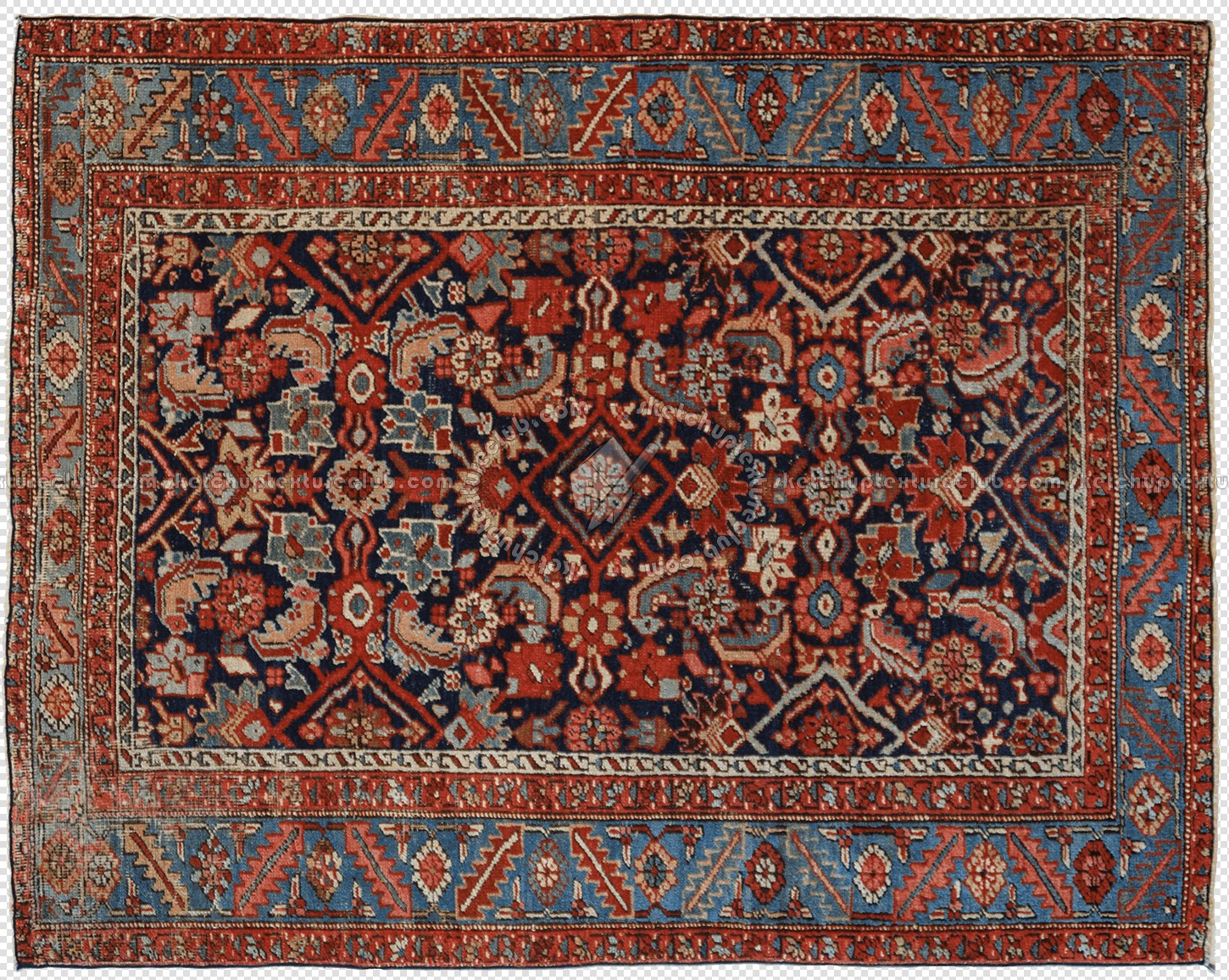 Textures   -   MATERIALS   -   RUGS   -   Persian &amp; Oriental rugs  - Cut out faded persian rug texture 20134