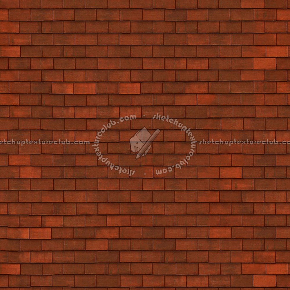 Textures - ARCHITECTURE - ROOFINGS - Flat roofs - Gran cru flat clay roof tiles texture seamless 03538 (seamless)