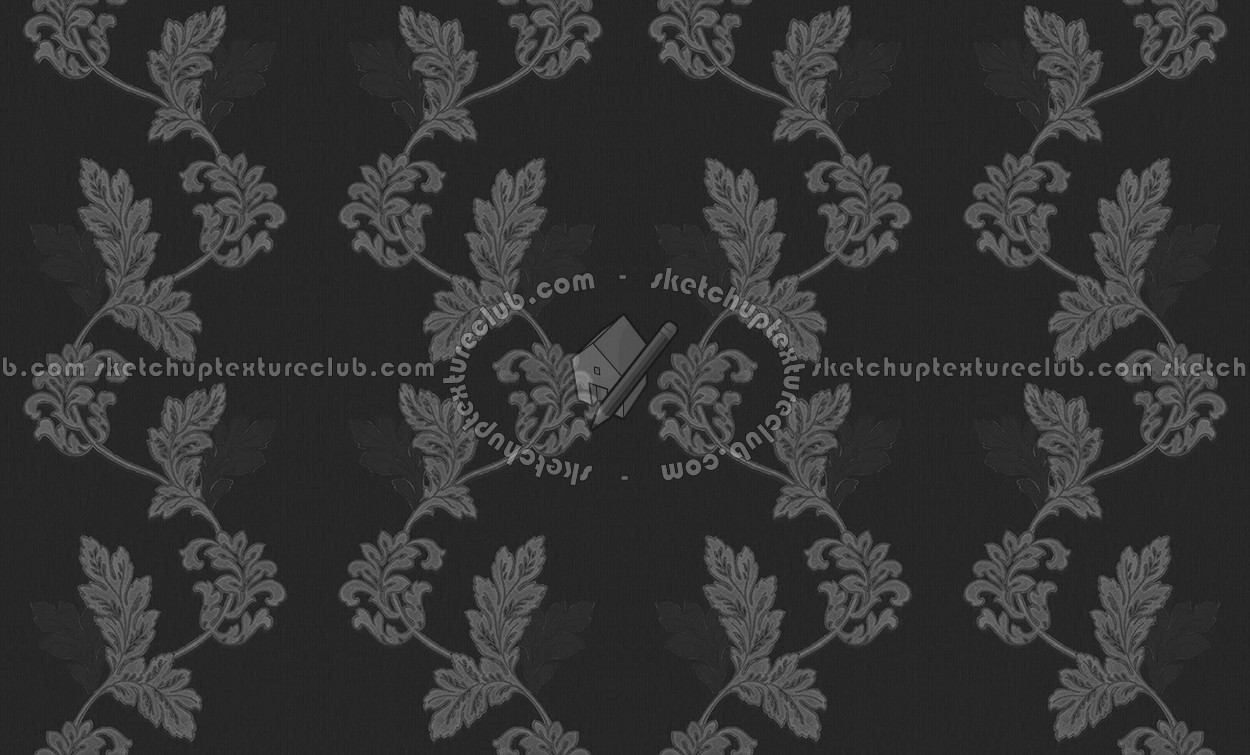 Textures - MATERIALS - WALLPAPER - Parato Italy - Elegance - Leaf wallpaper elegance by parato texture seamless 11347 - Bump