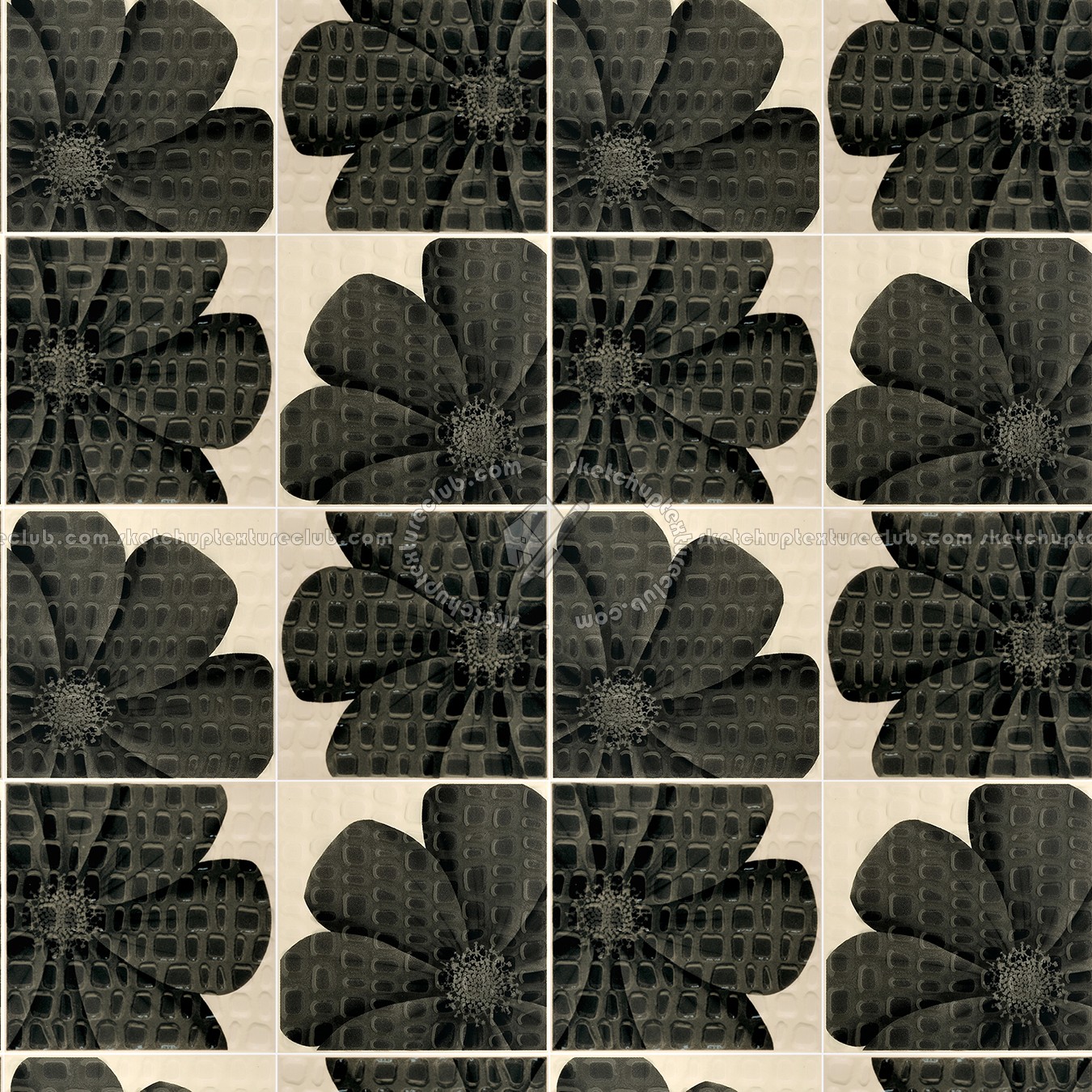 Textures   -   ARCHITECTURE   -   TILES INTERIOR   -   Mosaico   -   Mixed format  - Mosaico floreal tiles texture seamless 15554 (seamless)