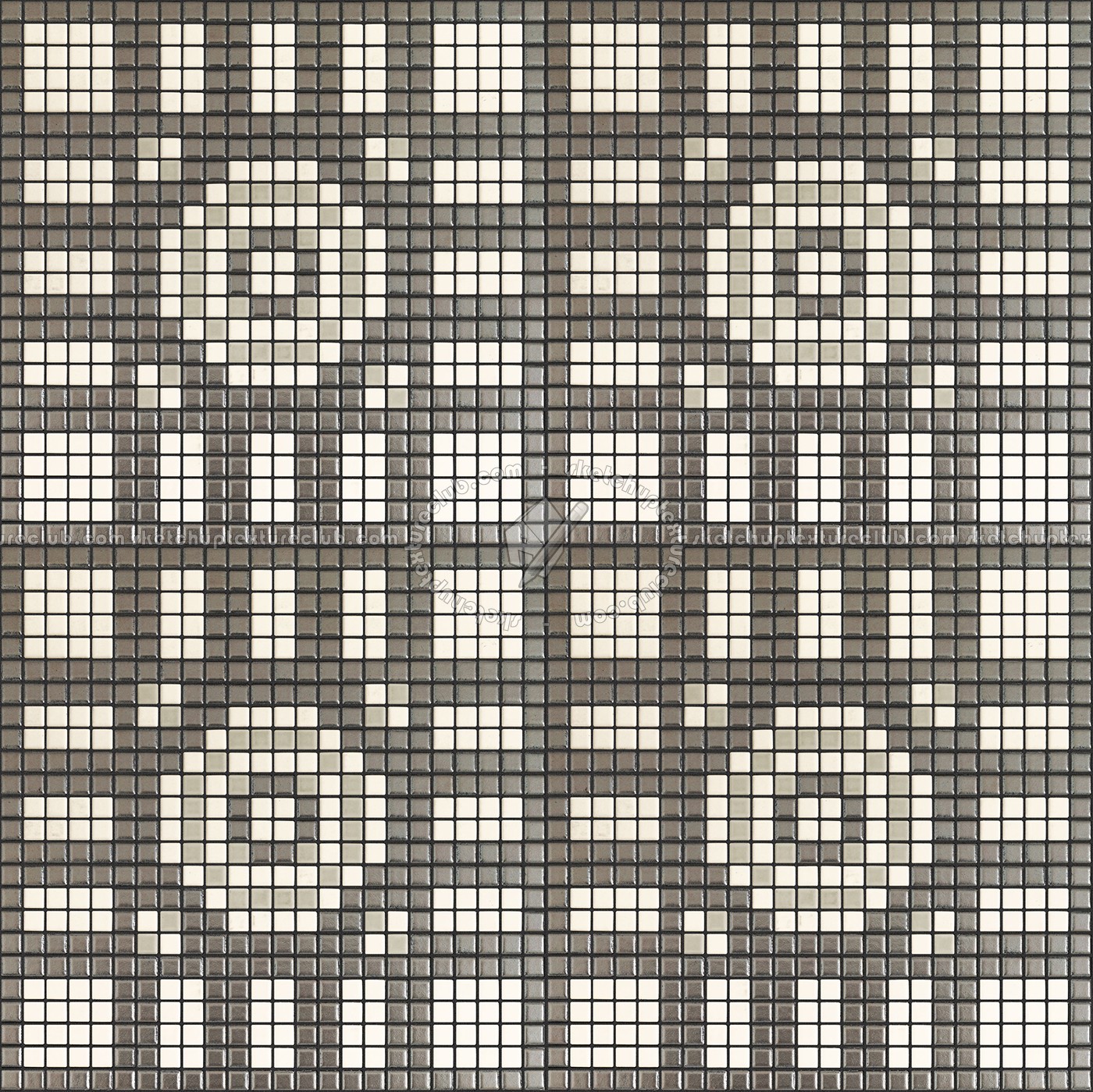 Textures - ARCHITECTURE - TILES INTERIOR - Mosaico - Classic format - Patterned - Mosaico patterned tiles texture seamless 15045 (seamless)