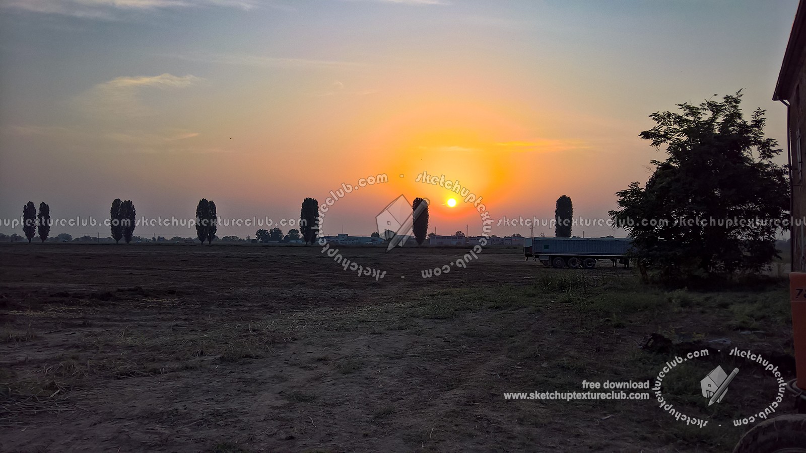 Textures - BACKGROUNDS & LANDSCAPES - SUNRISES & SUNSETS - Sunrise background in the countryside 17711