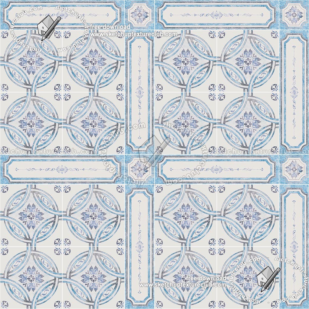 Textures   -   ARCHITECTURE   -   TILES INTERIOR   -   Ornate tiles   -   Geometric patterns  - Ceramic floor tile geometric patterns texture seamless 18879 (seamless)