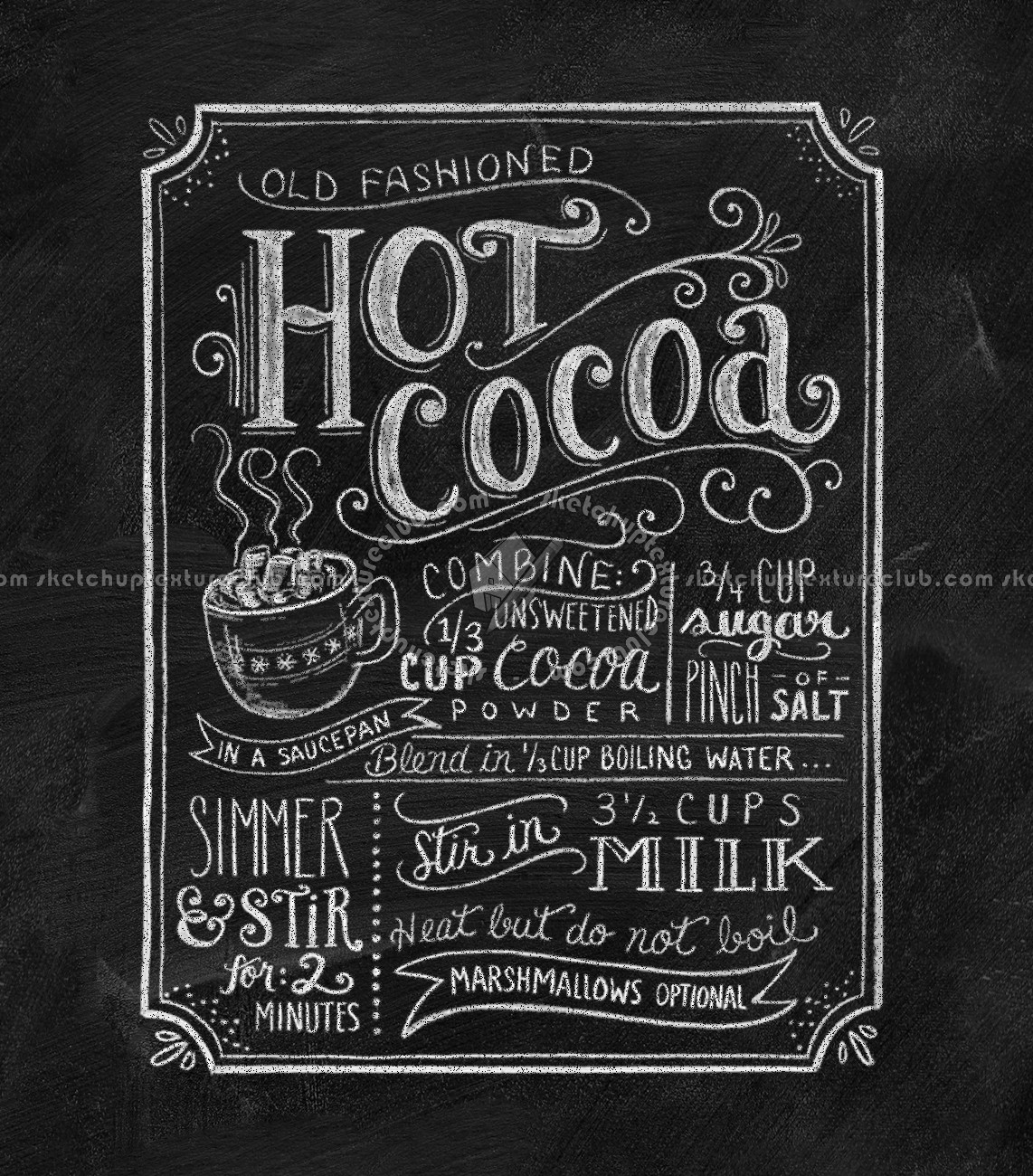 Textures   -   ARCHITECTURE   -   DECORATIVE PANELS   -   Chalkboard paint  - Chalkboard interior decorative panel 03067