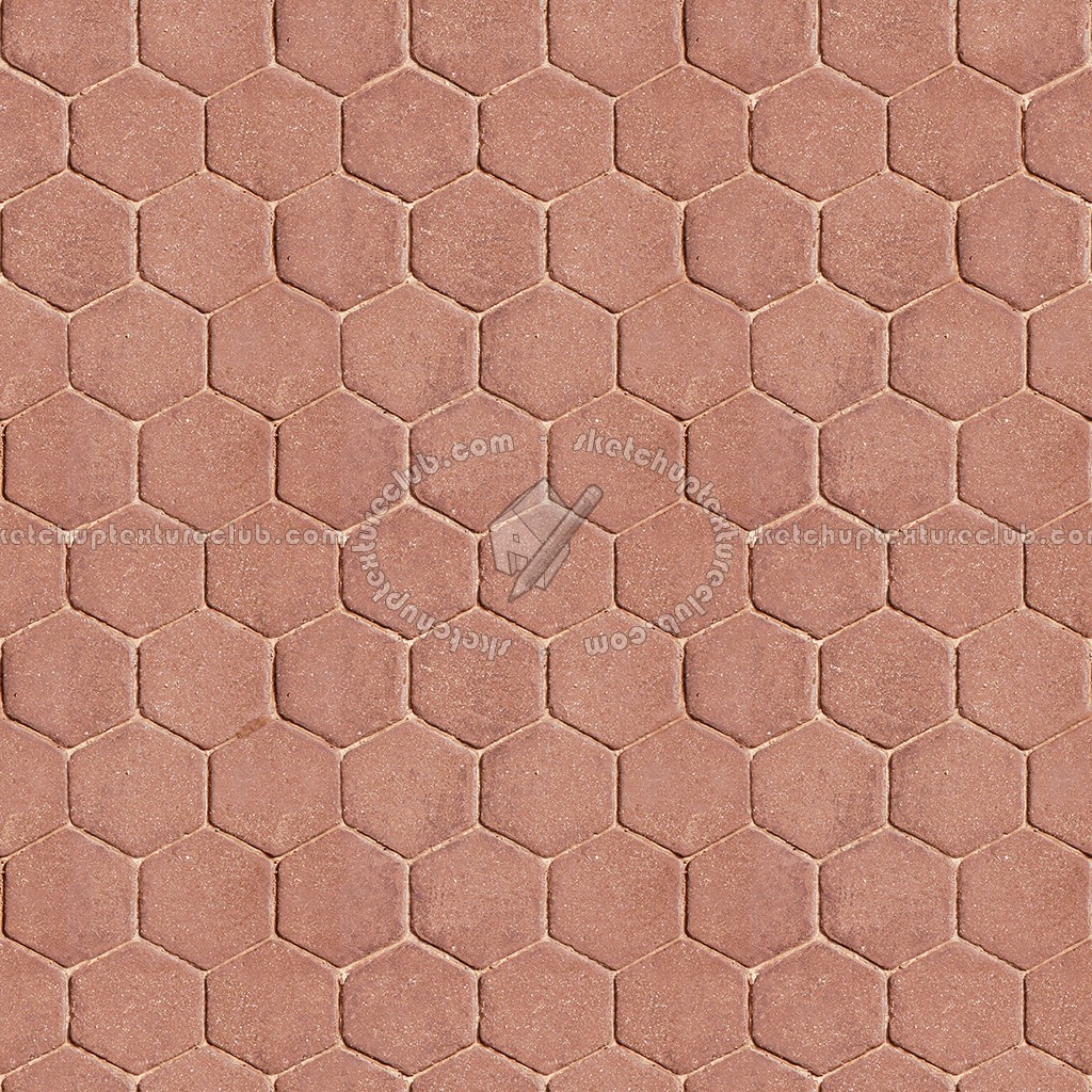 Textures - ARCHITECTURE - PAVING OUTDOOR - Hexagonal - Concrete paving outdoor hexagonal texture seamless 06002 (seamless)