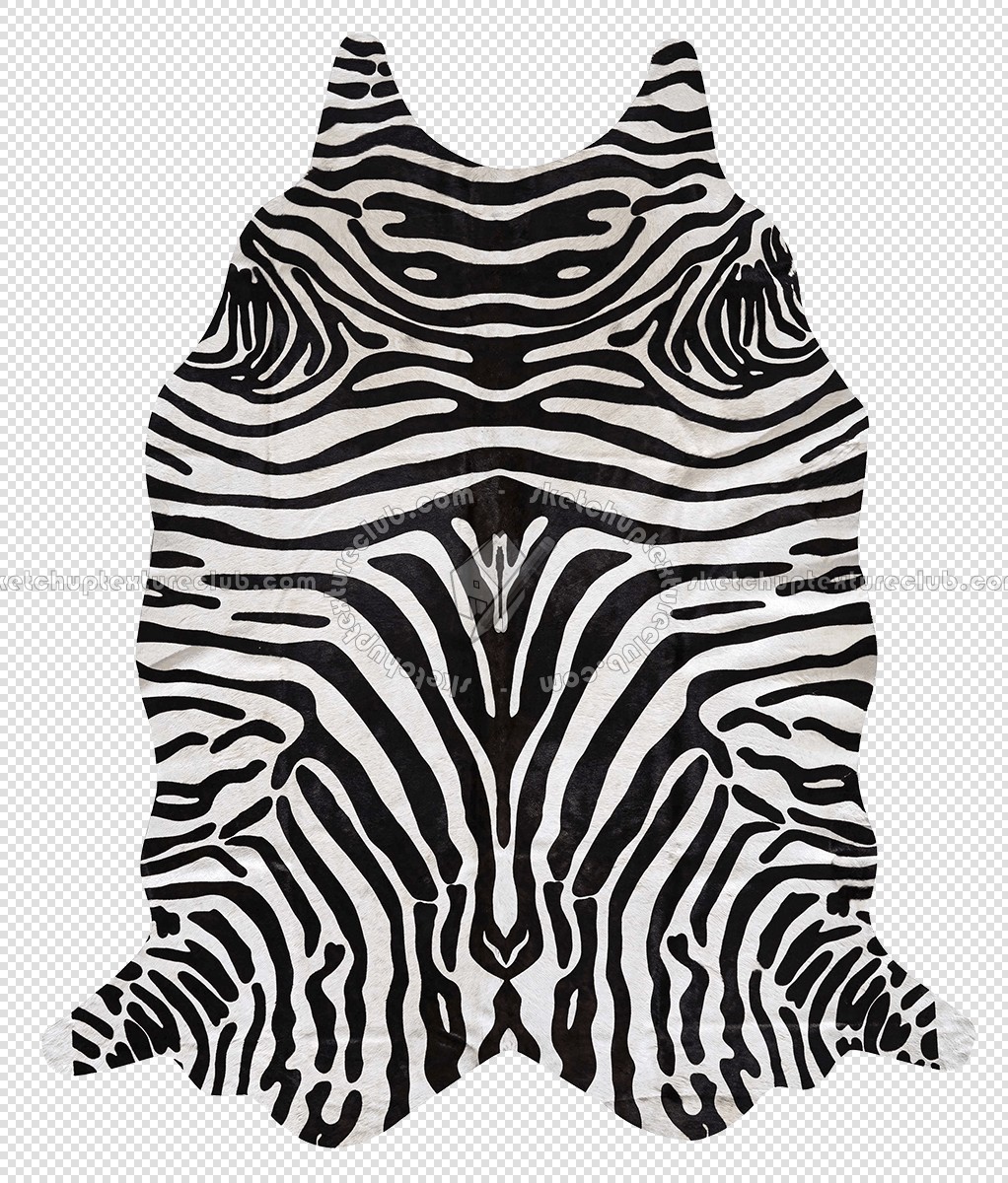 Textures   -   MATERIALS   -   RUGS   -   Cowhides rugs  - Cow leather rug zebra printed texture 20028