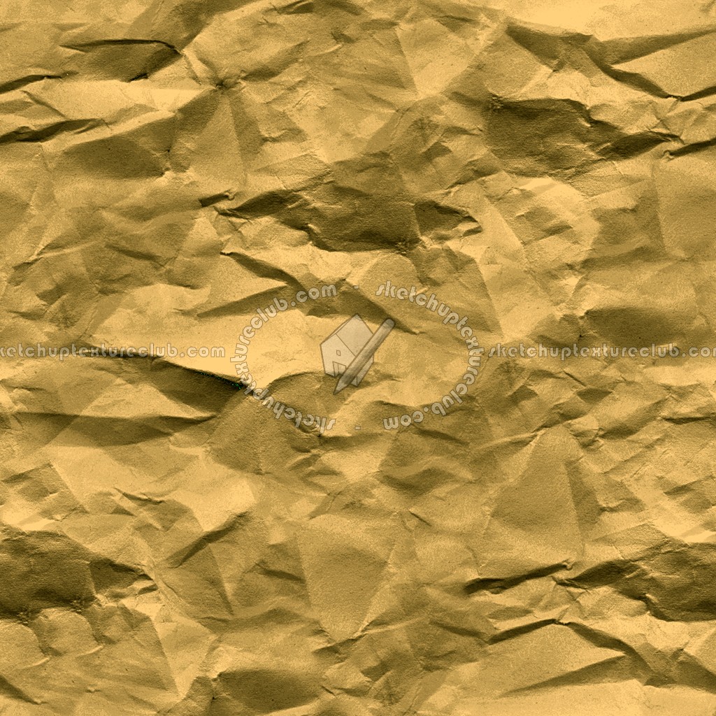 Textures   -   MATERIALS   -   PAPER  - Crumpled gold paper texture seamless 10842 (seamless)