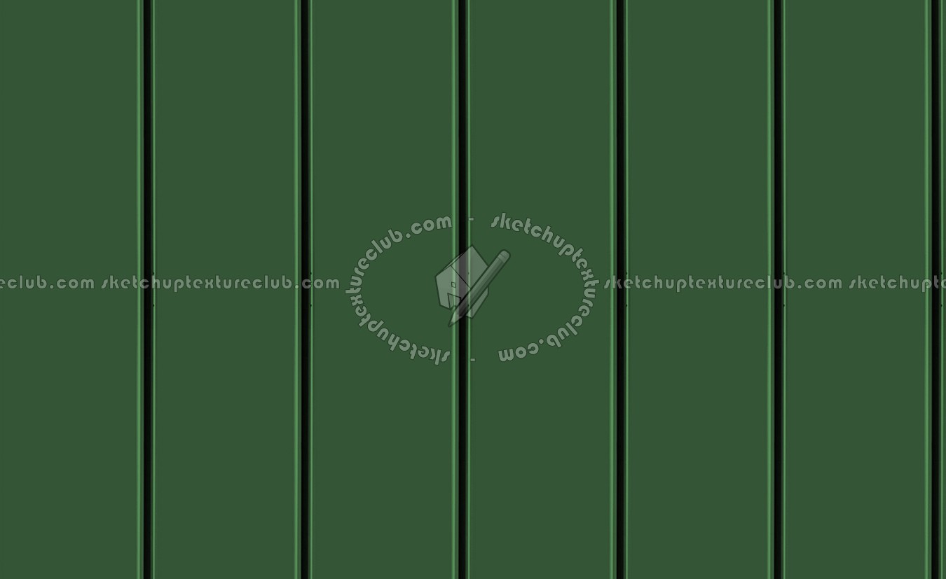 Textures - MATERIALS - METALS - Facades claddings - Green metal facade cladding texture seamless 10119 (seamless)