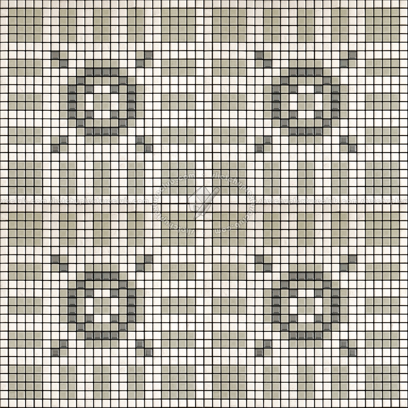 Textures - ARCHITECTURE - TILES INTERIOR - Mosaico - Classic format - Patterned - Mosaico patterned tiles texture seamless 15046 (seamless)