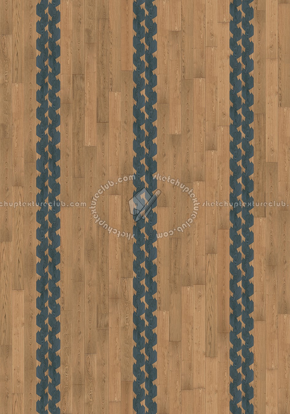Textures - ARCHITECTURE - WOOD FLOORS - Decorated - Parquet decorated texture seamless 04645 (seamless)