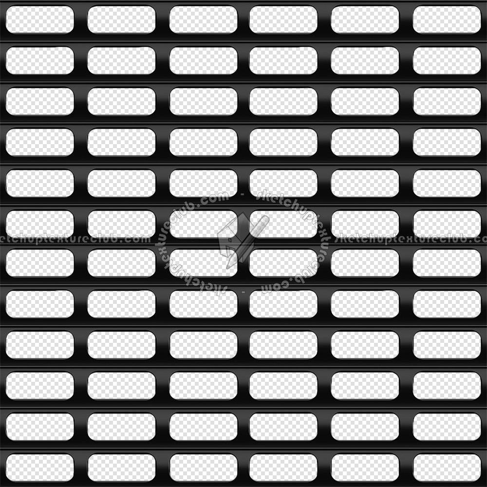 Textures   -   MATERIALS   -   METALS   -   Perforated  - Black perforated metal plate texture seamless 10494 (seamless)