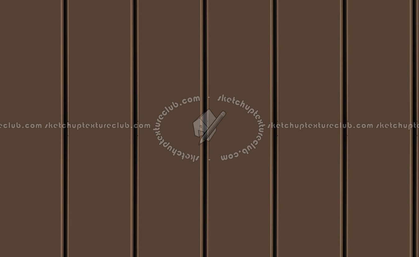 Textures - MATERIALS - METALS - Facades claddings - Brown metal facade cladding texture seamless 10120 (seamless)