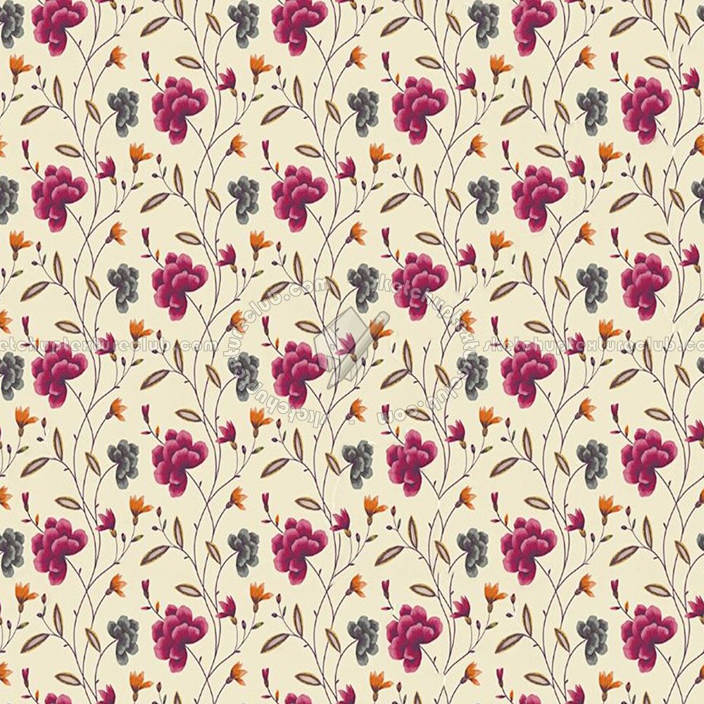 Textures   -   MATERIALS   -   WALLPAPER   -   Floral  - Floral wallpaper texture seamless 11003 (seamless)