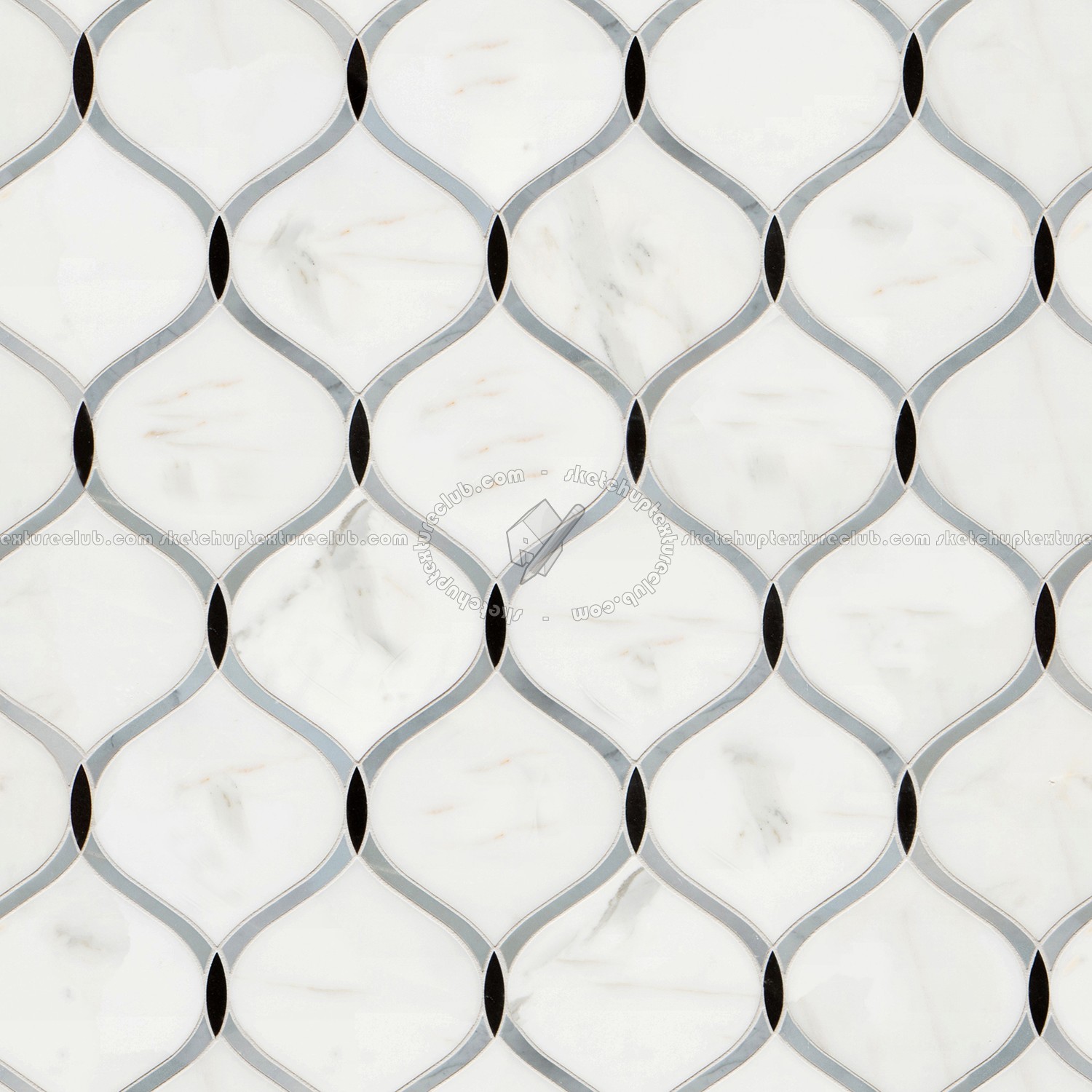 Textures   -   ARCHITECTURE   -   TILES INTERIOR   -   Marble tiles   -   White  - Carrara marble floor tile texture seamless 14824 (seamless)