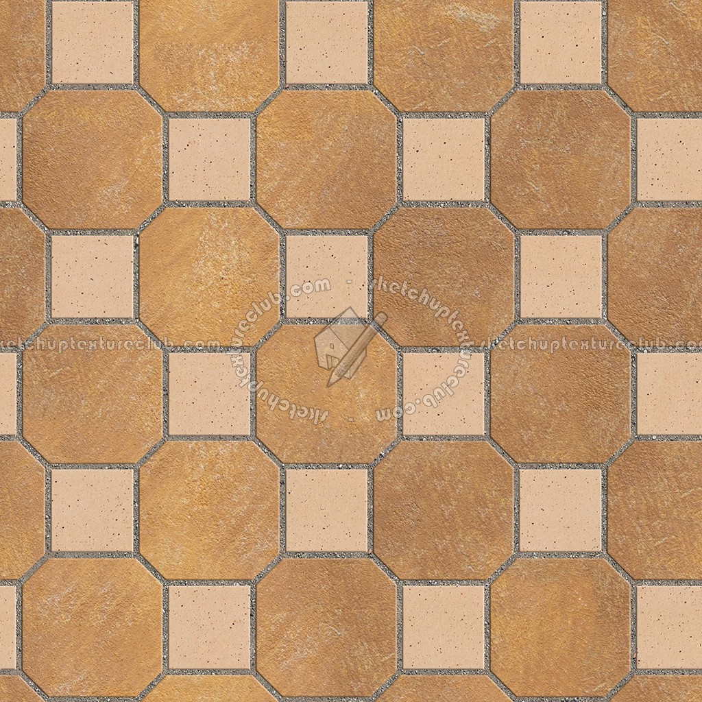 Textures - ARCHITECTURE - PAVING OUTDOOR - Terracotta - Blocks mixed - Paving cotto mixed size texture seamless 06589 (seamless)