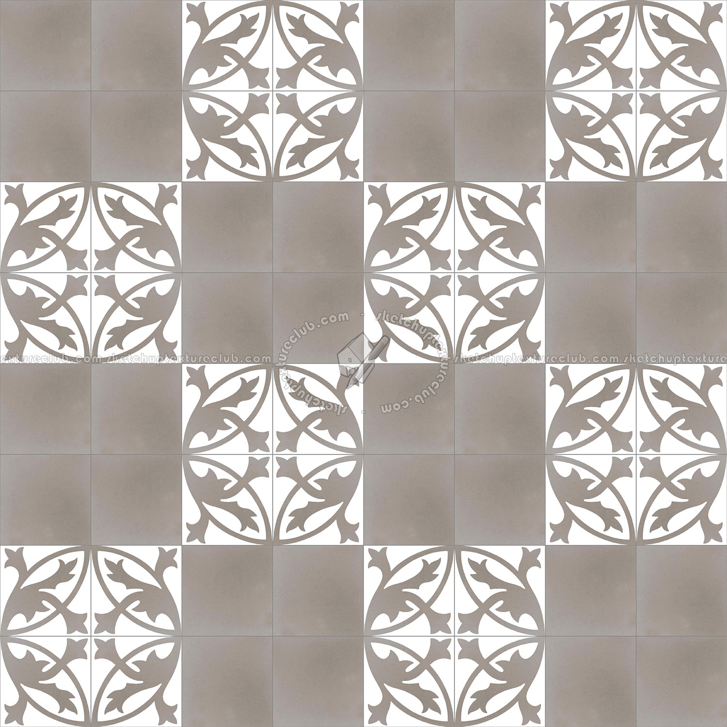 Textures   -   ARCHITECTURE   -   TILES INTERIOR   -   Cement - Encaustic   -   Encaustic  - Traditional encaustic cement ornate tile texture seamless 13457 (seamless)