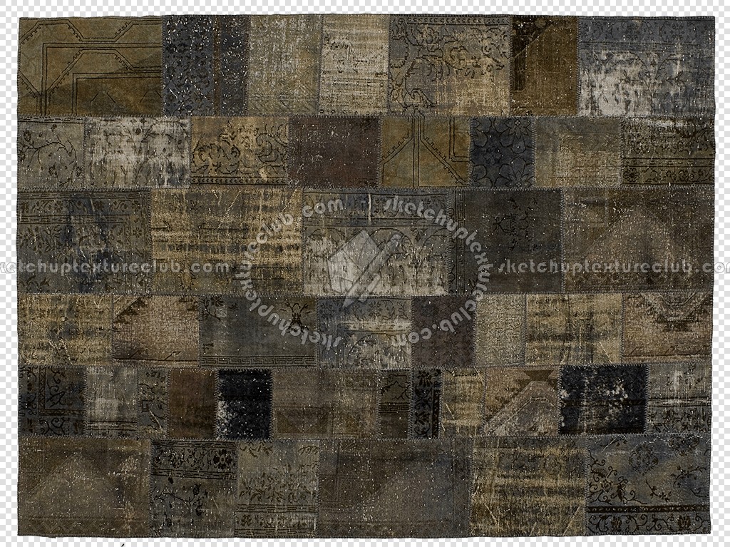 Textures   -   MATERIALS   -   RUGS   -   Vintage faded rugs  - Vintage worn patchwork rug texture 19941