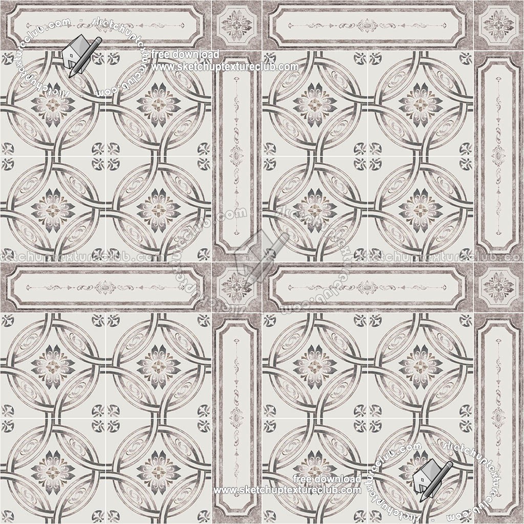 Textures - ARCHITECTURE - TILES INTERIOR - Ornate tiles - Geometric patterns - Ceramic floor tile geometric patterns texture seamless 18882 (seamless)