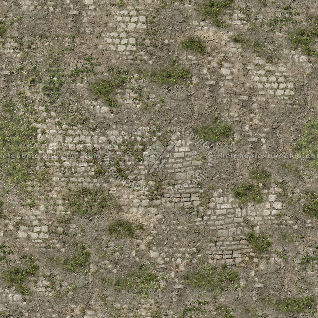 Textures   -   ARCHITECTURE   -   ROADS   -   Paving streets   -   Damaged cobble  - Damaged street paving cobblestone texture seamless 07466 (seamless)