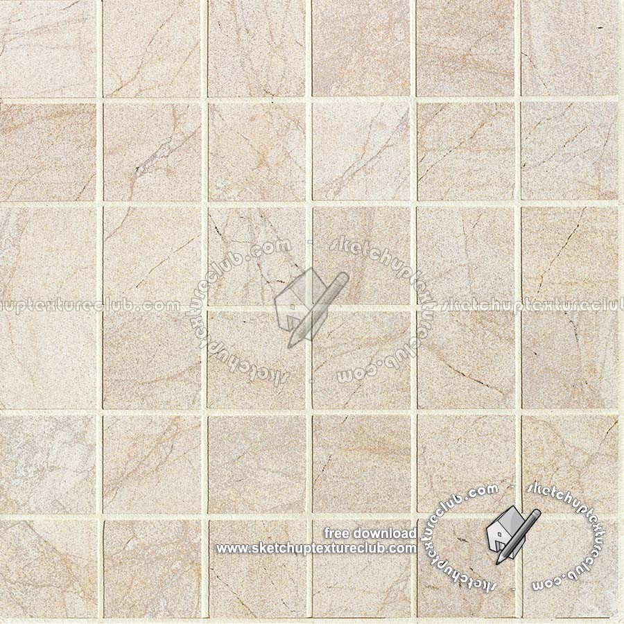 Textures - ARCHITECTURE - TILES INTERIOR - Marble tiles - coordinated themes - Mosaic pearl raw marble cm 33x33 texture seamless 18139 (seamless)