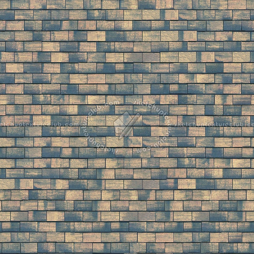 Textures - ARCHITECTURE - ROOFINGS - Flat roofs - Pommard flat clay roof tiles texture seamless 03542 (seamless)