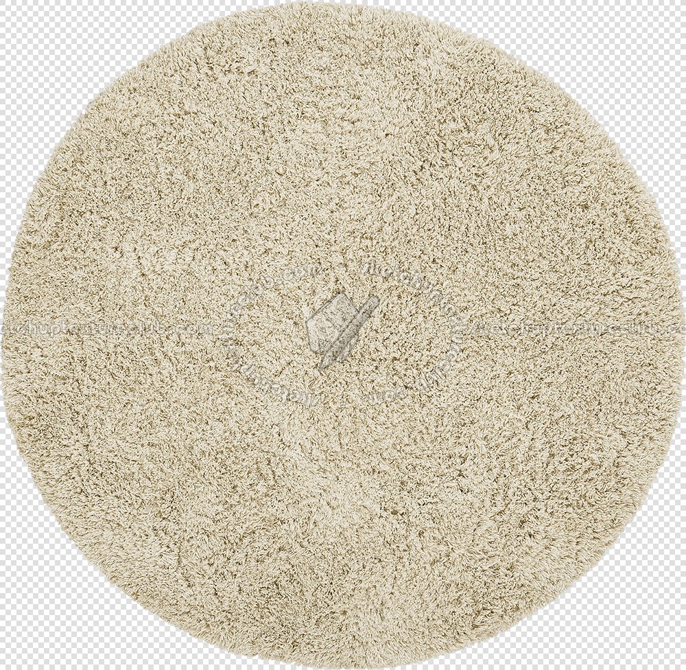 Textures   -   MATERIALS   -   RUGS   -   Round rugs  - Round long pile rug texture 19975