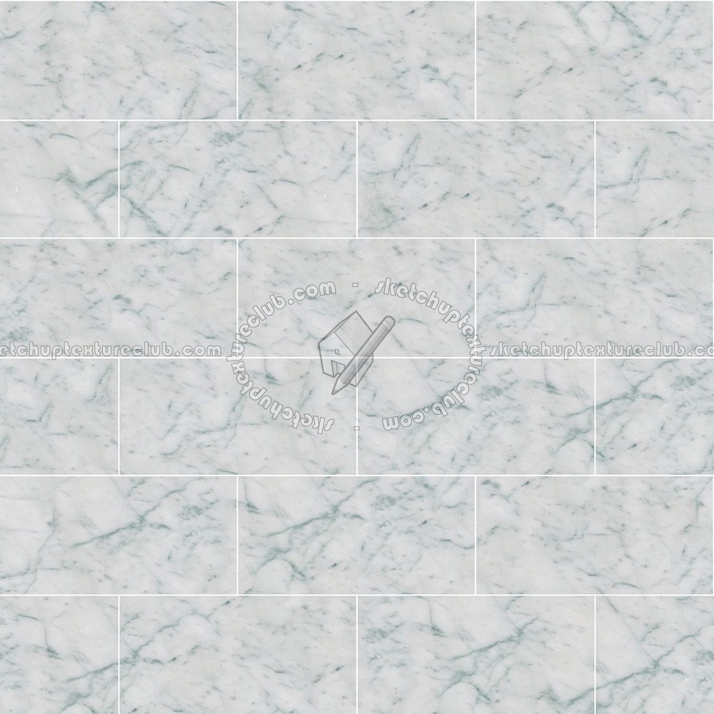 Textures   -   ARCHITECTURE   -   TILES INTERIOR   -   Marble tiles   -   White  - Carrara marble floor tile texture seamless 14826 (seamless)