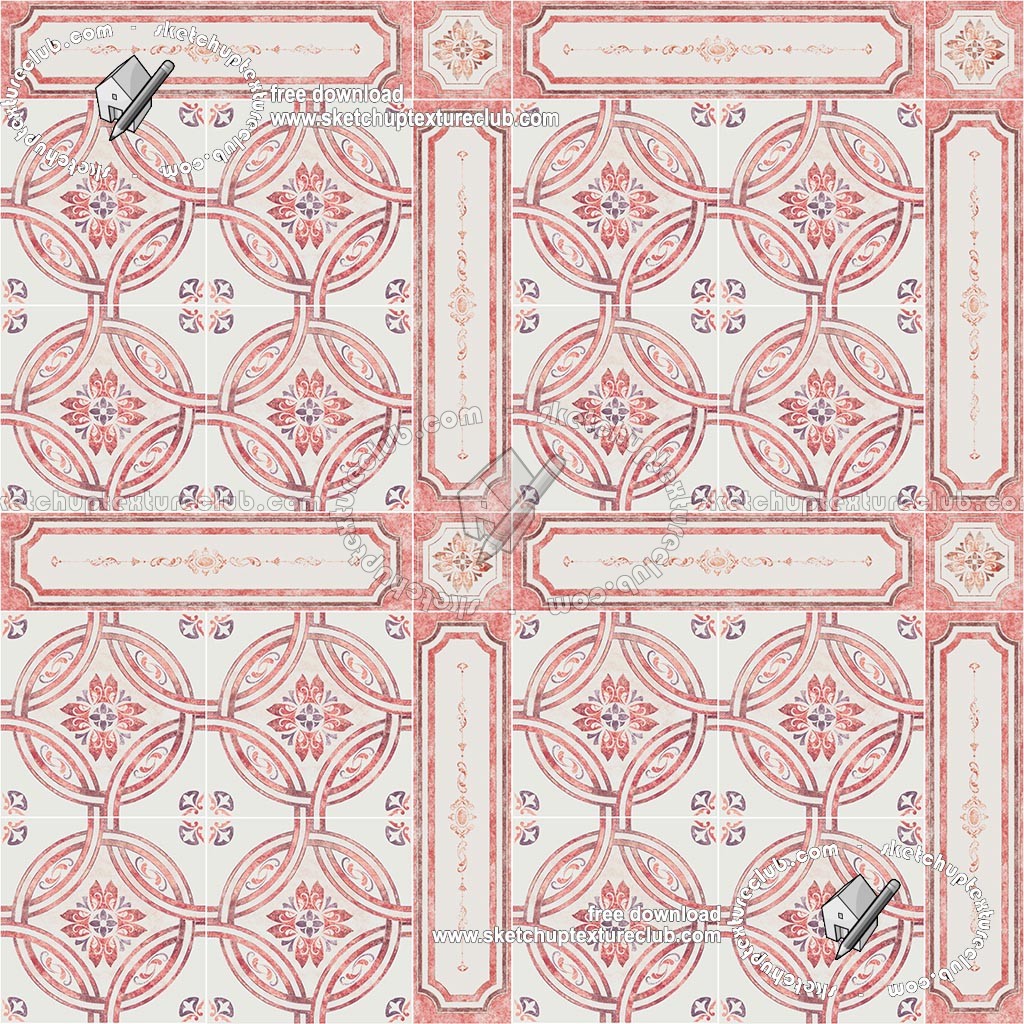Textures   -   ARCHITECTURE   -   TILES INTERIOR   -   Ornate tiles   -   Geometric patterns  - Ceramic floor tile geometric patterns texture seamless 18883 (seamless)